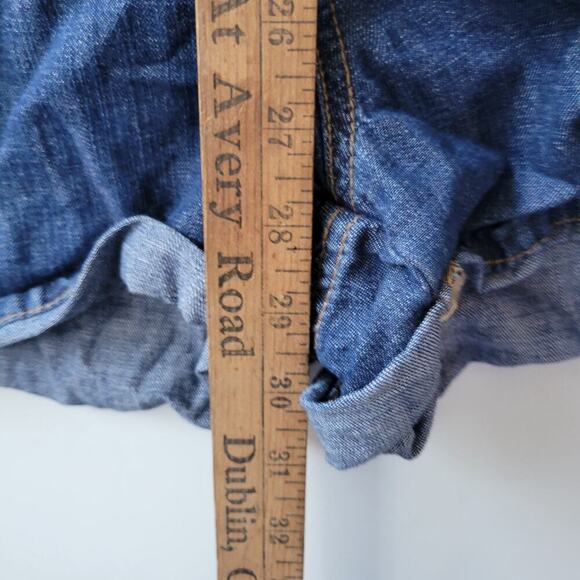 Torrid sz 18 denim short overalls shortalls women's plus - Picture 3 of 8